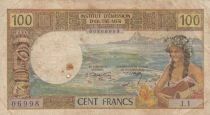 New Caledonia 100 Francs - Tahitian - 1969 - Series J.1
