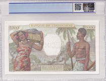 New Caledonia 1000 Francs - Woman seated - Specimen 1937 (1953) - Serial O.00/000 - PCGS 67 OPQ