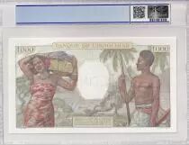New Caledonia 1000 Francs - Woman seated - Specimen 1937 (1953) - Serial O.00/000 - PCGS 67 OPQ