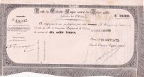New Caledonia 10000 Francs - French colonial note - 26-09-1873