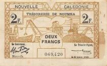 New Caledonia 2 Francs - 29-03-1943 - P.56a