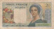 New Caledonia 20 Francs - Young sheperd - ND (1954-58) - P.50b