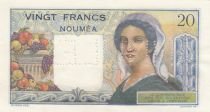 New Caledonia 20 Francs ND (1954) - Cancelled Annulé - Serial W.32