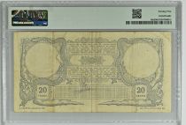 New Caledonia 20 Francs Noumea - Bank of  Indo-China - 1913 - PMG 25