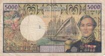 New Caledonia 5,000 Francs - Bougainville - 1971?1984 - Noum&eacute;a - Series U.1