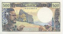 New Caledonia 500 Francs Dugout Canoe - Polynesian man