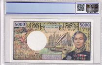 New Caledonia 5000 Francs - Bougainville - Boat - Specimen - (ND 1975) - PCGS OPQ 63 - P.65bs