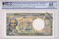 New Caledonia 5000 Francs - Bougainville - Boat - Specimen - ND 1971) - PCGS OPQ 65 - P.65s