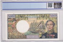 New Caledonia 5000 Francs - Bougainville - Boat - Specimen - ND 1971) - PCGS OPQ 65 - P.65s