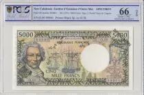 New Caledonia 5000 Francs - Bougainville - Boat - Specimen - ND 1971) - PCGS OPQ 65 - P.65s