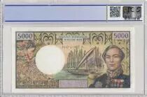 New Caledonia 5000 Francs - Bougainville - Boat - Specimen - ND 1971) - PCGS OPQ 65 - P.65s