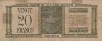 New Hebrides  20 francs - New Hebrides - 1945 - P.7