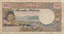 New Hebrides 100 Francs - ND (1970) - P.18a
