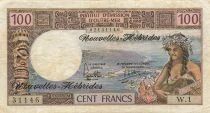 New Hebrides 100 Francs - ND (1975) - P.18c