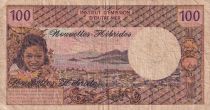 New Hebrides 100 Francs - Tahitienne - 1970 - Serial G.1 - VG to F - P.18a