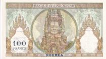 New Hebrides 100 Francs Ruins of Angkor - 1945 - Specimen - P.10s
