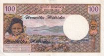 New Hebrides 100 Francs Tahitienne - 1970 - Serial E.1 - VF+ - P.18a