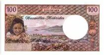 New Hebrides 100 Francs Tahitienne - 1975 serie O.1