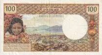 New Hebrides 100 Francs Tahitienne - 1977 - Serial A.1 - VF - P.18b