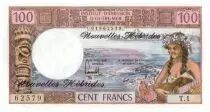 New Hebrides 100 Francs Tahitienne - 1977 serie T.1