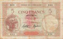 New Hebrides 5 francs - ND (1941) - P.4b