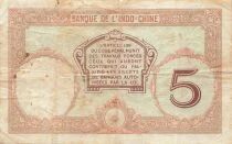 New Hebrides 5 francs - ND (1941) - P.4b