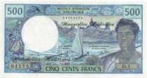 New Hebrides 500 Francs - Fisherman - ND (1980) - P.19c