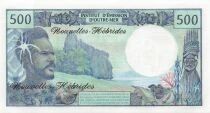 New Hebrides 500 Francs - Fisherman - ND (1980) - P.19c