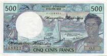 New Hebrides 500 Francs - Fisherman - ND (1980) - P.19c