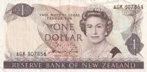 New Zealand 1 Dollar - Elizabeth II - Fantail - ND (1981-1992) - P.169a