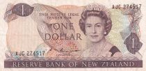 New Zealand 1 Dollar - Elizabeth II - Fantail - ND (1985-1989) - P.169b