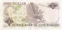 New Zealand 1 Dollar - Elizabeth II - Fantail - ND (1989-1992) - Serial AMP - P.169c