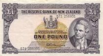 New Zealand 1 Pound - James Cook - ND (1956-60) - P.159c