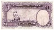 New Zealand 1 Pound Capt. James Cook - Boat
