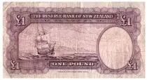 New Zealand 1 Pound Capt. James Cook - Boat
