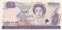 New Zealand 2 Dollars - Elizabeth II - Rifleman - ND (1989-1992) - Serial EPN - P.170c