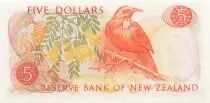 New Zealand 5 Dollars - Elizabeth II - ND (1975-1977) - Replacement - P.165c