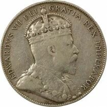 Newfoundland, Edward VII - 50 Silver Cents - 1907 London