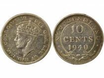 Newfoundland, George VI - 10 Silver Cents - 1940 Ottawa