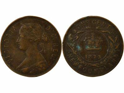 Newfoundland, Victoria - Cent - 1873 London