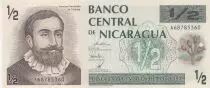 Nicaragua 1/2 Cordoba - Francisco Hernández de Córdoba - 1992 - Series A