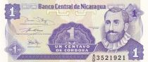 Nicaragua 1 Centavo - Fransisco de Cordoba  - ND (1991) - Serial AD - P.167