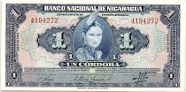 Nicaragua 1 Cordoba Femme indienne - 1945 - p.Neuf - P.90