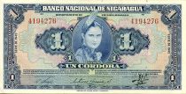 Nicaragua 1 Cordoba Femme indienne