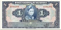 Nicaragua 1 Cordoba Indian woman - 1945 - AU - P.90 - 4194284
