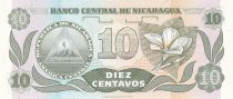 Nicaragua 10 Centavos - Fransisco de Cordoba  - ND (1991) - Série AB - P.169