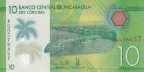 Nicaragua 10 C&oacute;rdobas -  26-03-2014 - Port Salvador Allende - S&eacute;rie A - Polym&egrave;re