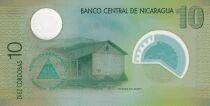 Nicaragua 10 C&oacute;rdobas - Castillo Inmaculada Concepci&oacute;n - S&eacute;rie A - Polym&egrave;re