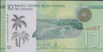 Nicaragua 10 Cordobas Castillo Immaculada concepcion - Pol&iacute;mero - 2007