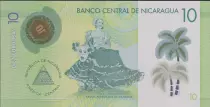 Nicaragua 10 Cordobas Castillo Immaculada concepcion - Pol&iacute;mero - 2007